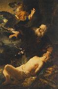 REMBRANDT Harmenszoon van Rijn, Sacrifice of Isaac.